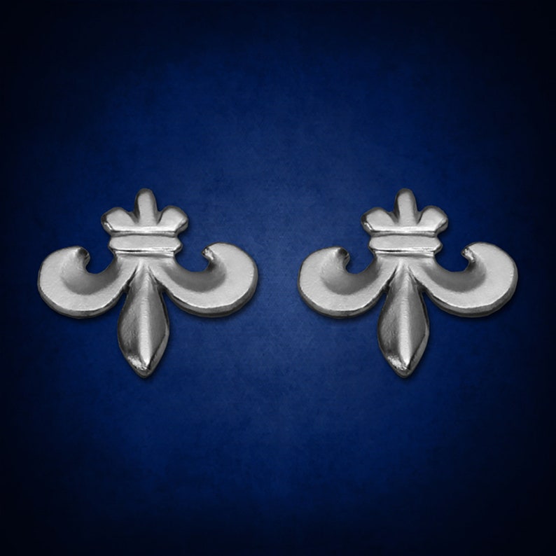 Fleur De Lis Earrings Fleur De Lis Jewelry Silver Fleur De Lis Flower Earrings French Earrings Flower French Royalty Royal Earrings