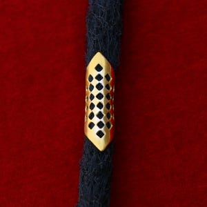 Dame Dreadlock Perle, Gold Dreadlock Schmuck, Dame Perle, Dame Schmuck, Rasta Perlen, handgemachte Rasta Perlen, Metall Rasta Perle