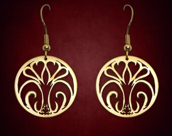 Handmade Tree of Life Earrings: Kabbalah Jewelry