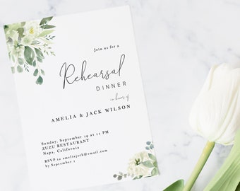 Printable Succulents Wedding Rehearsal Dinner Invitation Template, Watercolor, Rehearsal Dinner Invite, TEMPLETT PDF Jpeg Download #SPP062rd