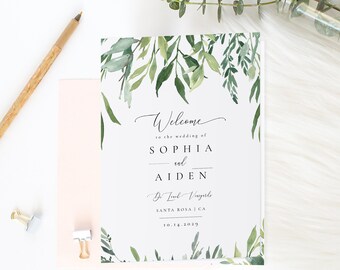Wedding Program Book Etsy
