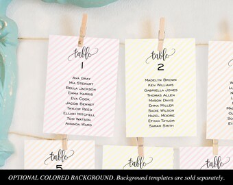 wedding seating chart printables seating card templates etsy
