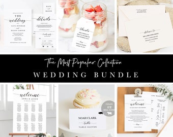 Popular Wedding Bundle, Custom Templates, Wedding Essential Templates, Invitation Suite, Templett PDF Jpeg #SPP007bdl