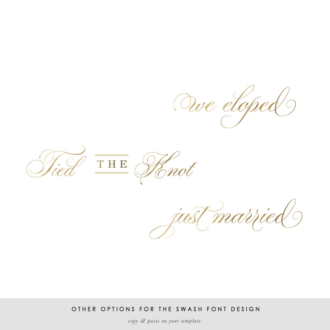 Printable Wedding Announcement Template Elopement | Etsy