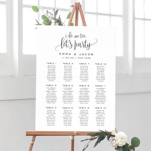 Wedding Seating Chart Template, Seating Chart Printable, Seating Board, Printable, Templett, Instant Download, Rustic Wedding, SPP013se image 6