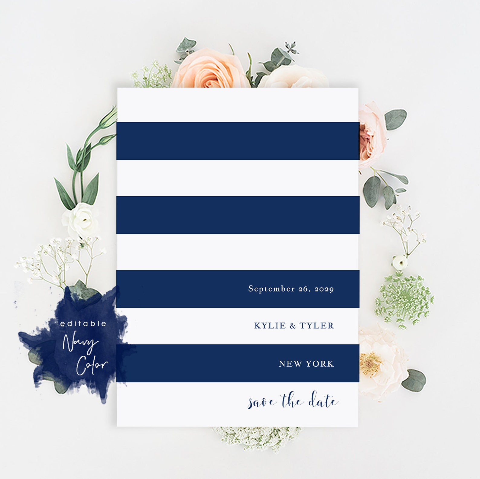 Printable Save the date Template Save The Date Invitation Etsy Printable Save the date Template Save The Date Invitation Etsy