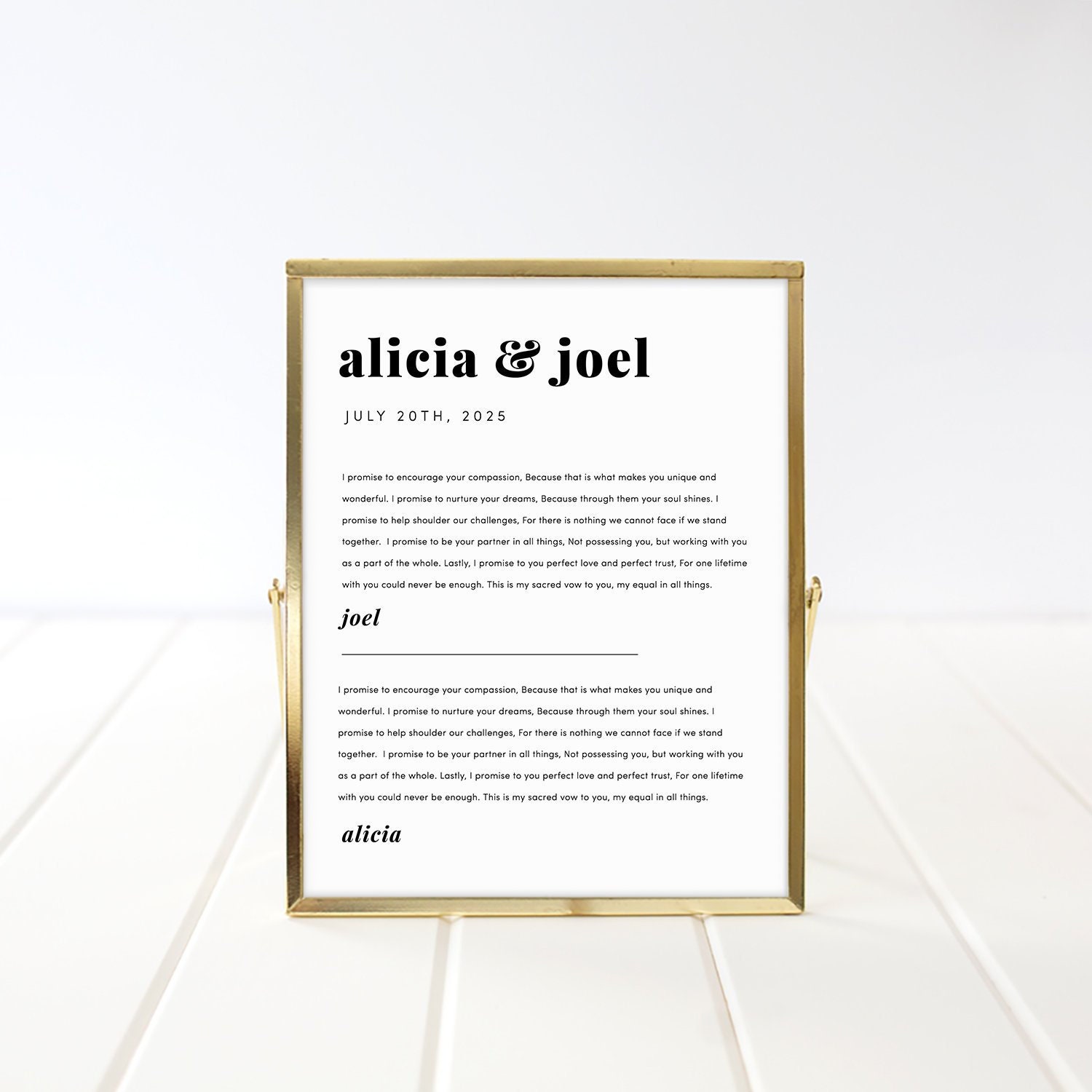 1st Wedding Anniversary Gift Template Printable Wedding
