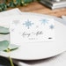Snowflake Wedding Place Card Printable, Place Card Template, Meal ...