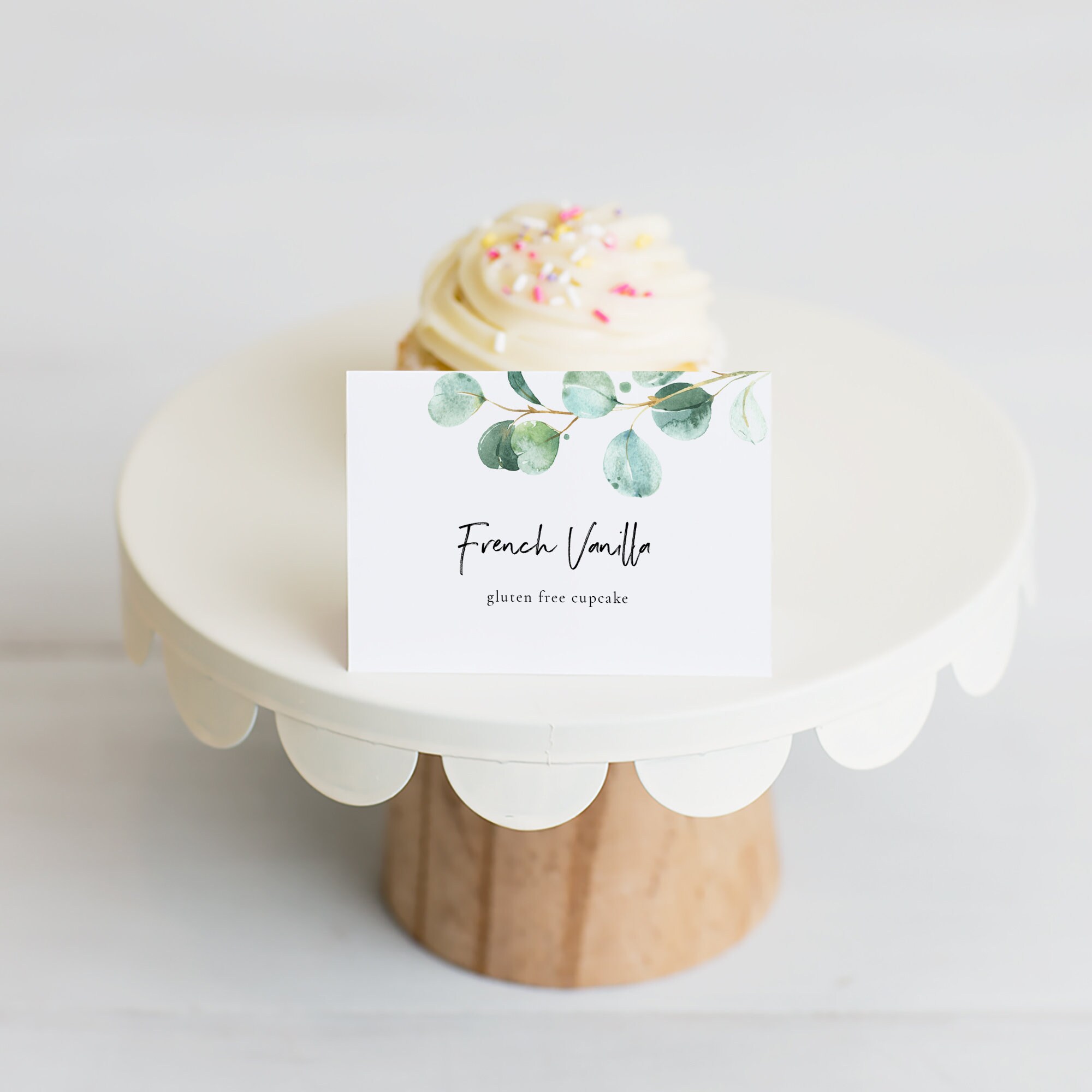 Printable Eucalyptus Buffet Label Template Buffet Food Sign Etsy