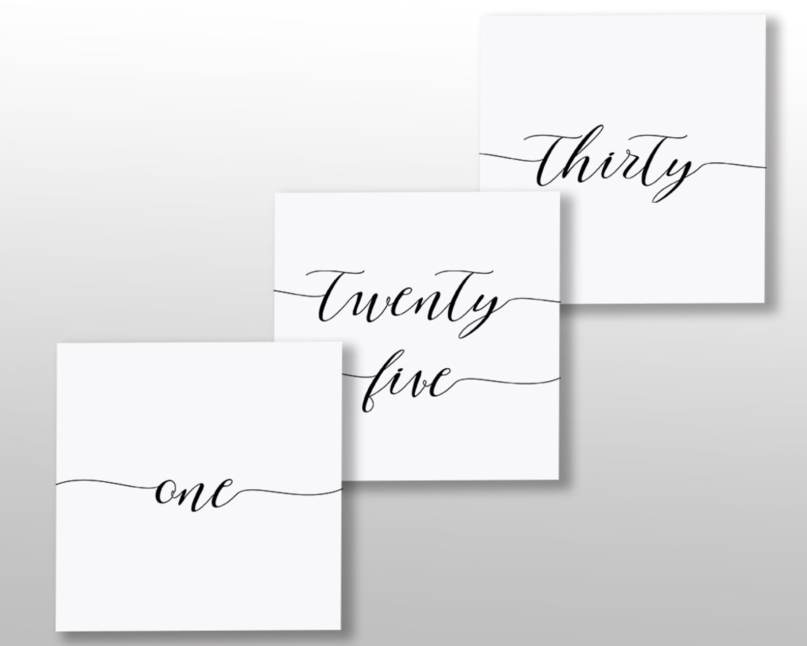 Printable Table Numbers Wedding Table Number Printable - Etsy