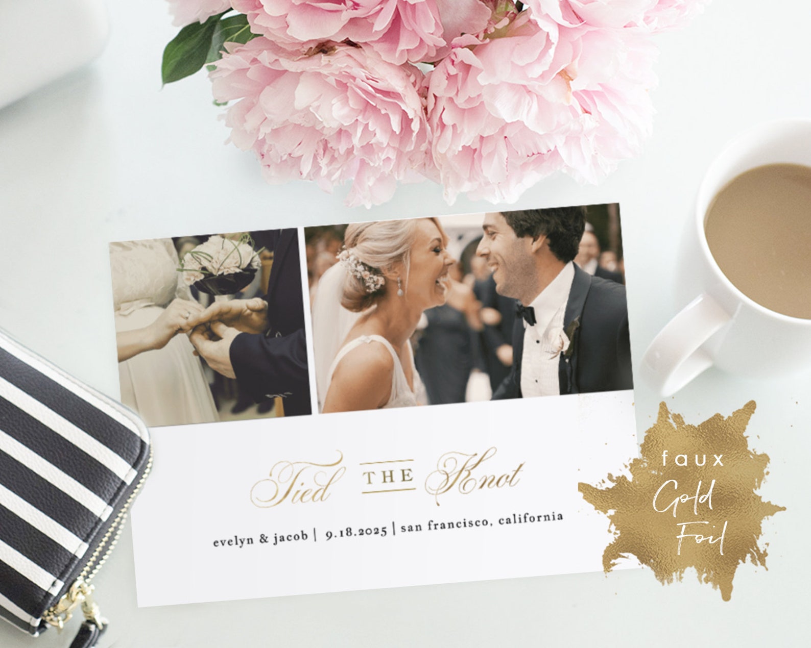Printable Wedding Announcement Template Elopement | Etsy