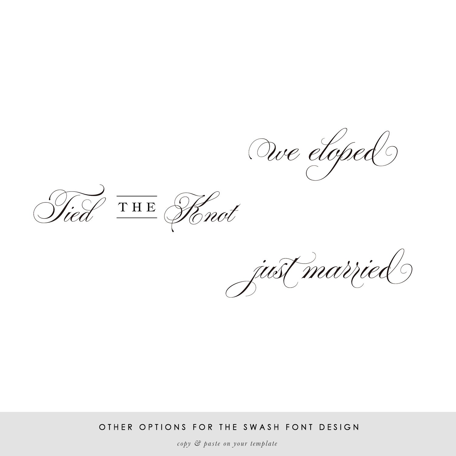Printable Wedding Announcement Template Elopement - Etsy
