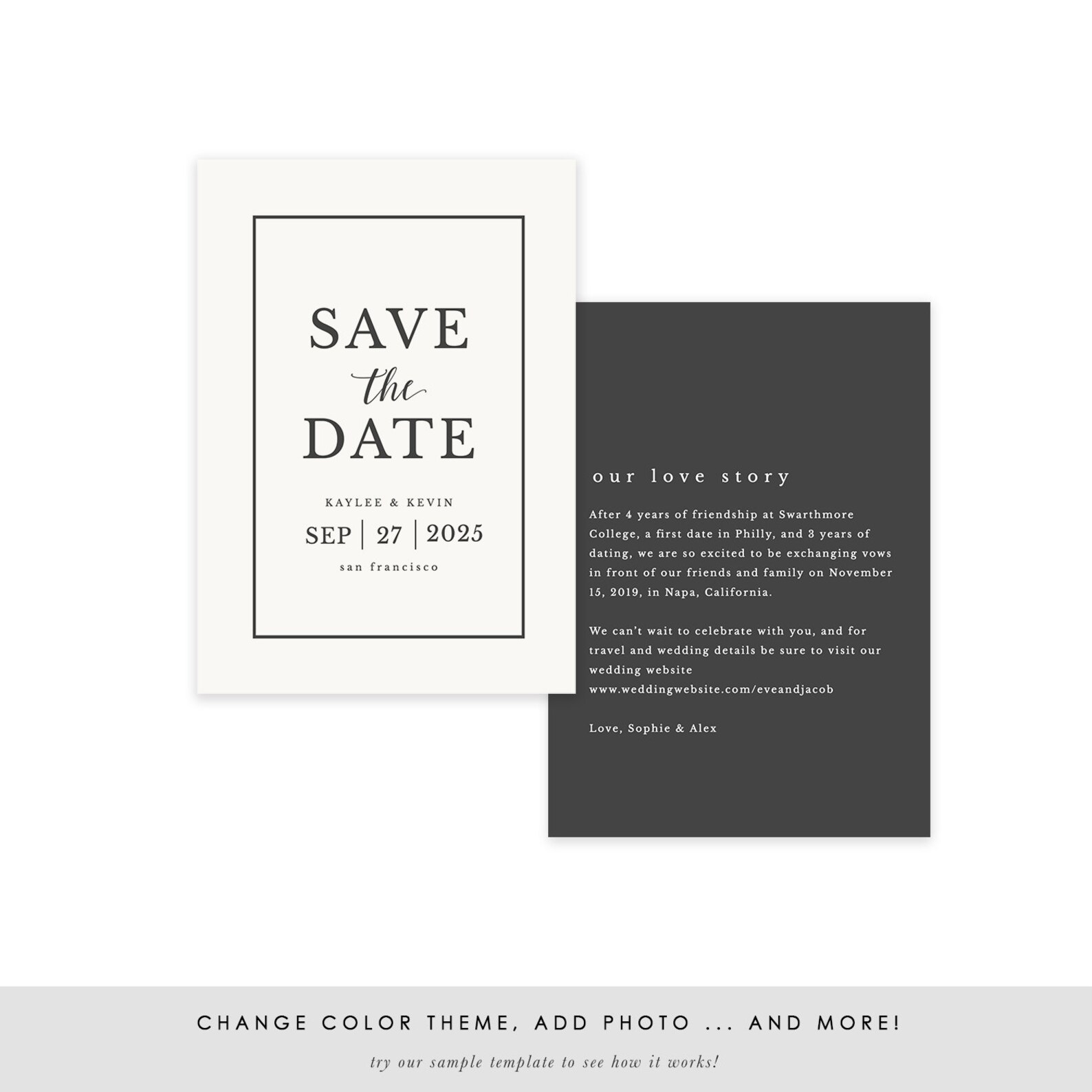 Printable Savethedate Template Save the Date Invitation Etsy