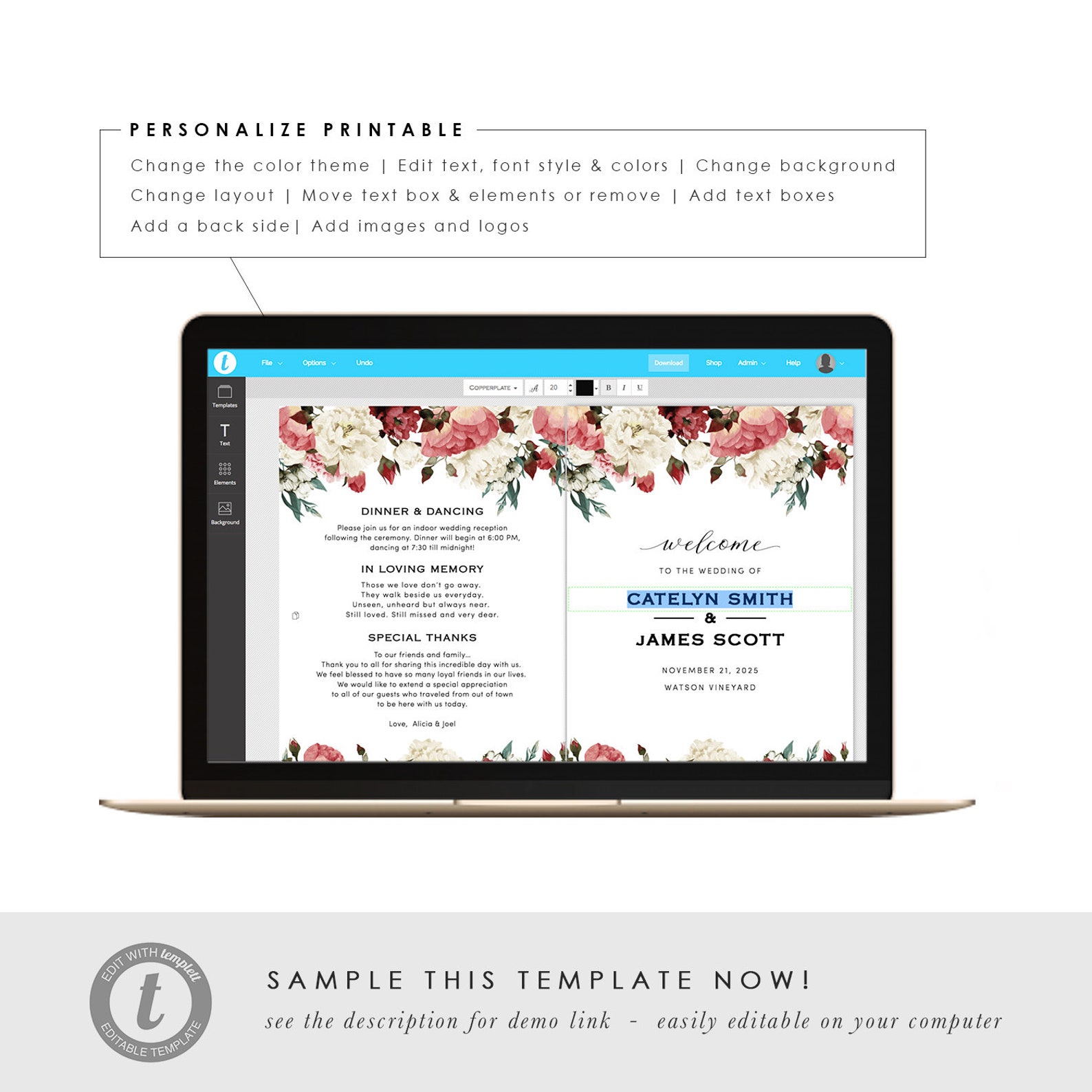wedding-program-book-template-printable-wedding-program-catholic