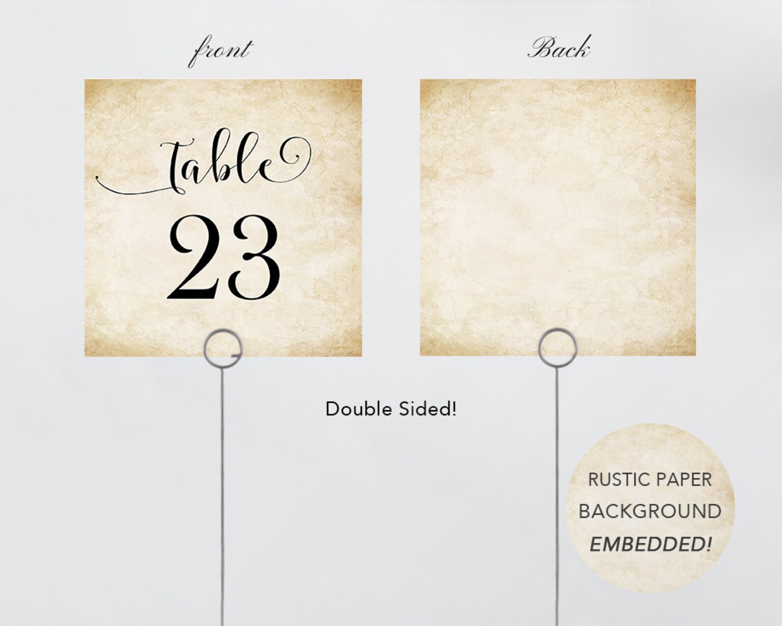 Printable Table Numbers Wedding Table Number Printable | Etsy