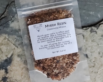 Myrrh Gum Resin - Myrrh Resin, Commiphora Myrrh, Sacred Incense, Smudging Resin