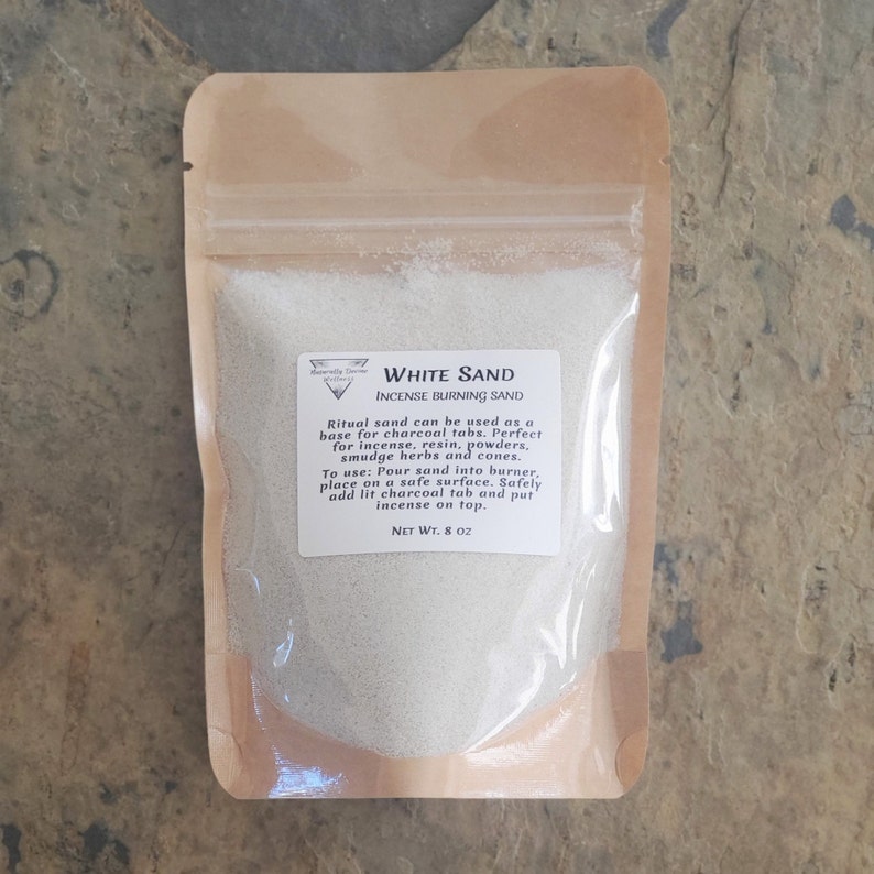 White Sand Incense Sand Burning Resins Smudge Herbs Etsy
