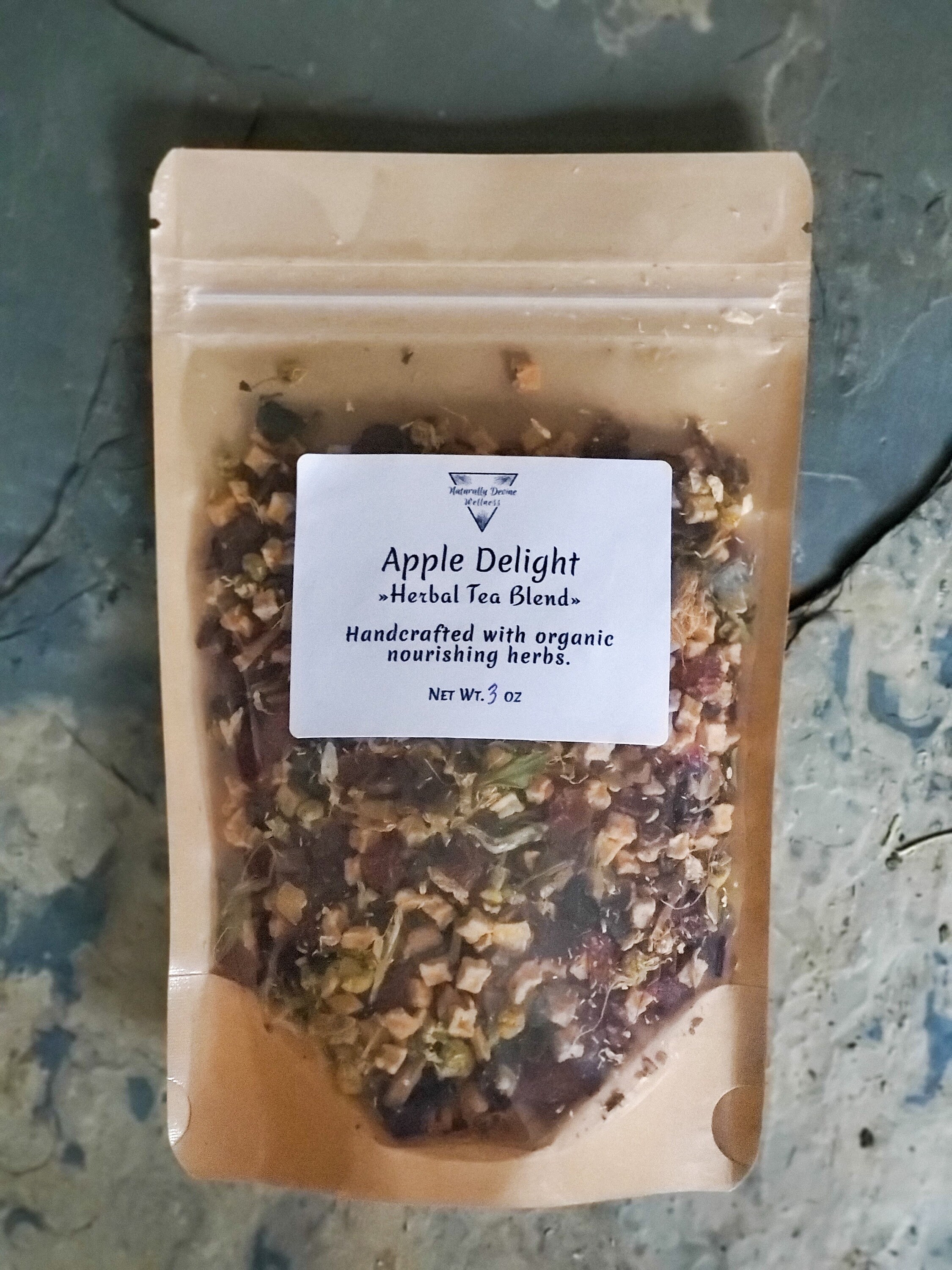 Apple Delight Herbal Tea Apple Herbal Tea Fruit Blend Etsy