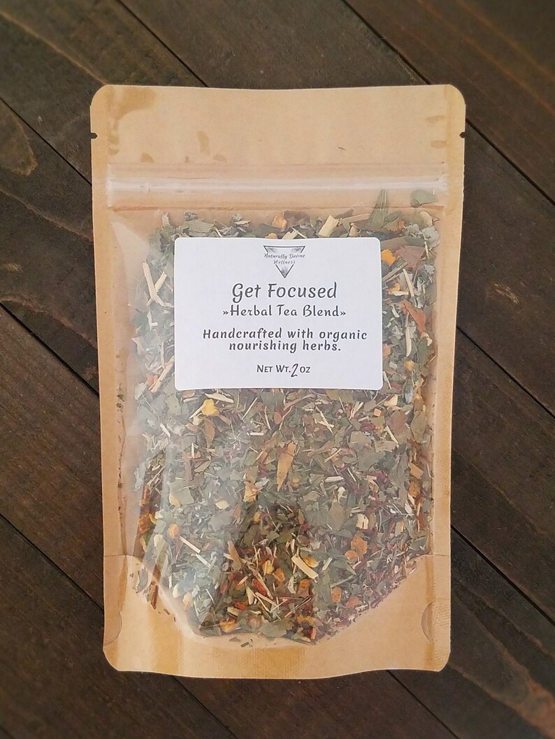 Get Focused Herbal Tea Attention Support Tea Focus Tea Etsy