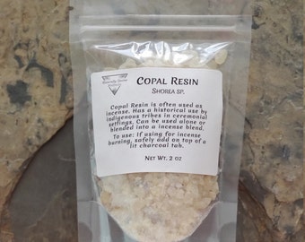 Copal Resin - White Copal Resin, Shorea Resin, Sacred Incense, Smudging Resin