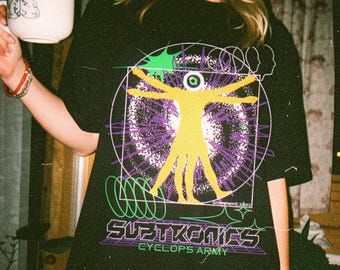 SUBTRONICS cyclops army t-shirt | edm music festival merch