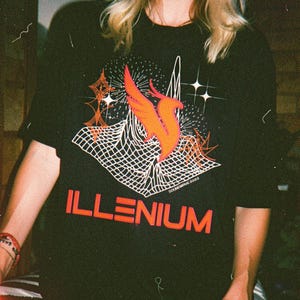 Camiseta de manga corta ILLENIUM / Merchandising del festival de música EDM ILLENIUM