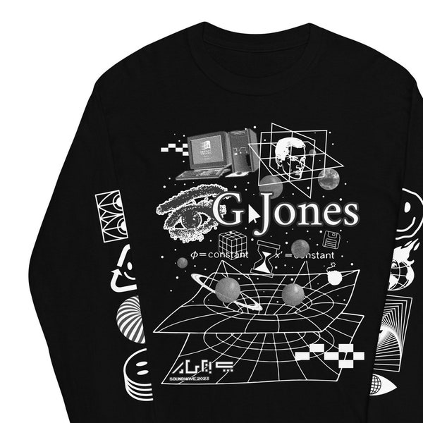 Chemise à manches longues G-JONES | Marchandise du festival de musique edm G-JONES