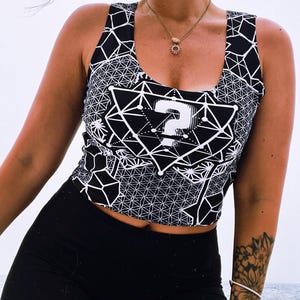 TIPPER  "its like" crop top | edm music festical merch