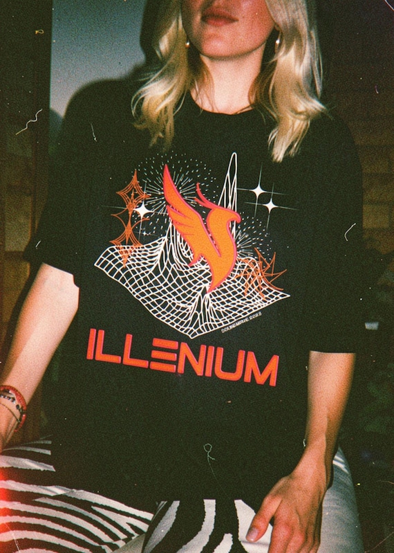 ILLENIUM Short Sleeve T-shirt | ILLENIUM Edm Music Festival Merch