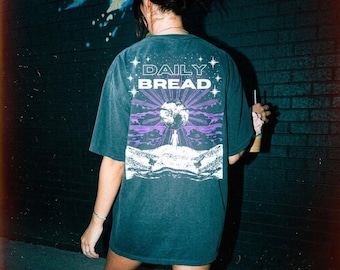 DAILY BREAD purple clouds t-shirt | edm music festival merch