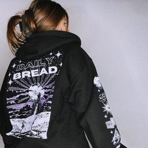DAILY BREAD zip up hoodie | edm music festival merch