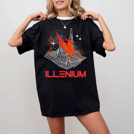 ILLENIUM Short Sleeve T-shirt | ILLENIUM Edm Music Festival Merch