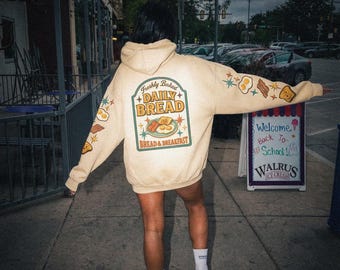 DAILY BREAD and breakfast hoodie | edm music festival merch