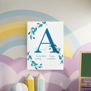 Semplice poster con date di nascita, poster/cartolina o biglietto pieghevole