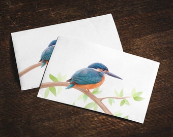 Kingfisher postcard or folding card