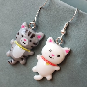 cat earrings, various designs