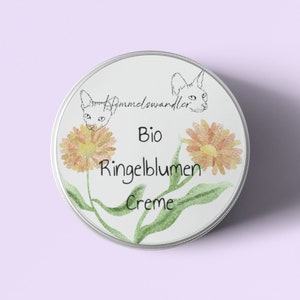 Organic marigold cream, handmade care image 1