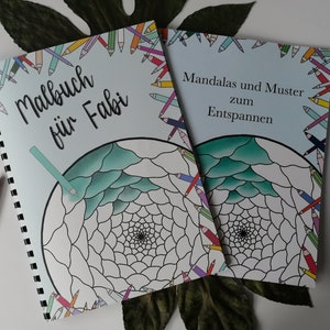 Mandala målarbok med 26 olika bilder att färglägga, illustrerad barnaktivitet utan AI, perfekt present till barn och vuxna bild 9