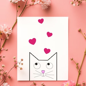 Katzen Post- oder Klappkarte, DinA5