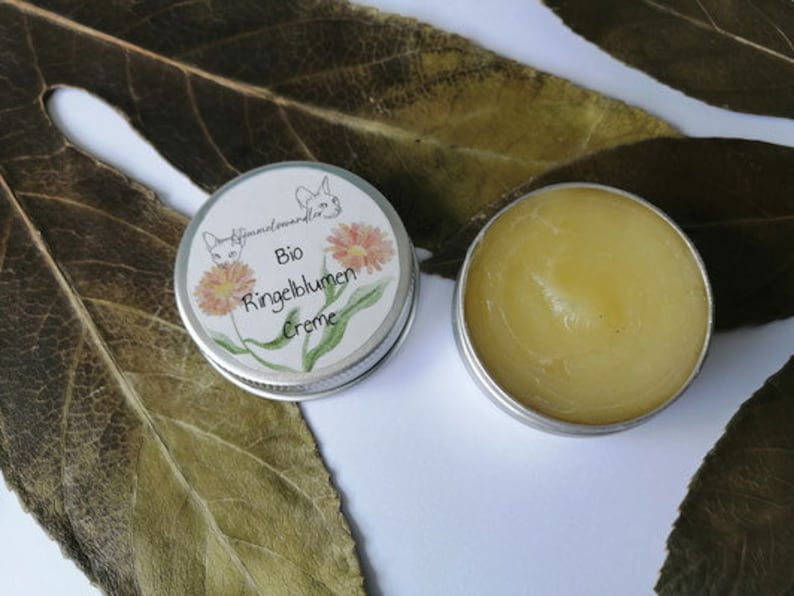 Organic marigold cream, handmade care image 2