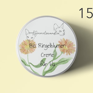 Organic marigold cream, handmade care personalisiert 15ml