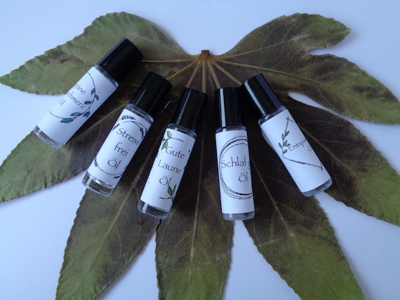 Ätherische Öle in Glas Roll-On mit je 10ml, verschiedene Sorten für deinen Wellness Moment, Duft Gastgeschenk, Geschenk Entspannung