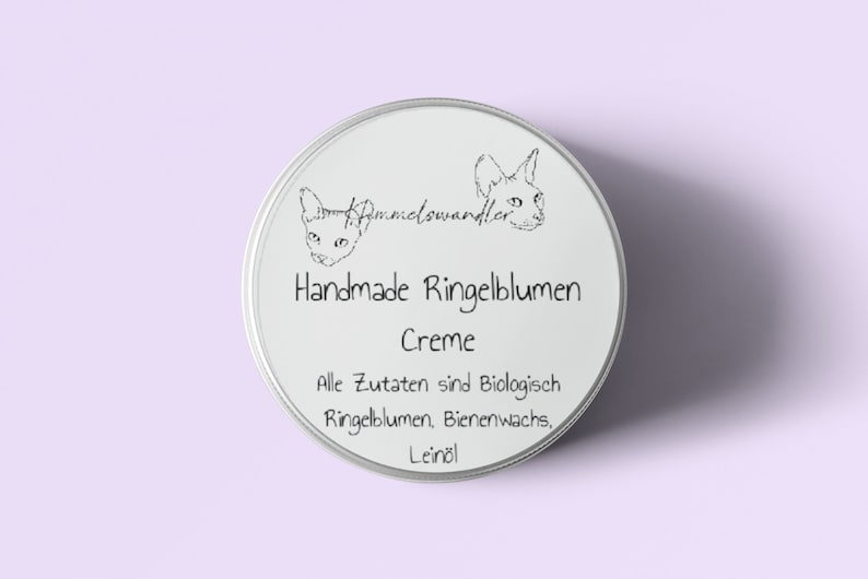 Organic marigold cream, handmade care image 4