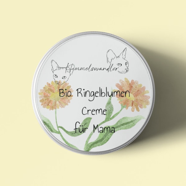 Personalisierte Bio Ringelblumencreme, Handgemachte Pflege