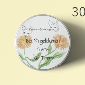 Organic marigold cream, handmade care personalisiert 30ml