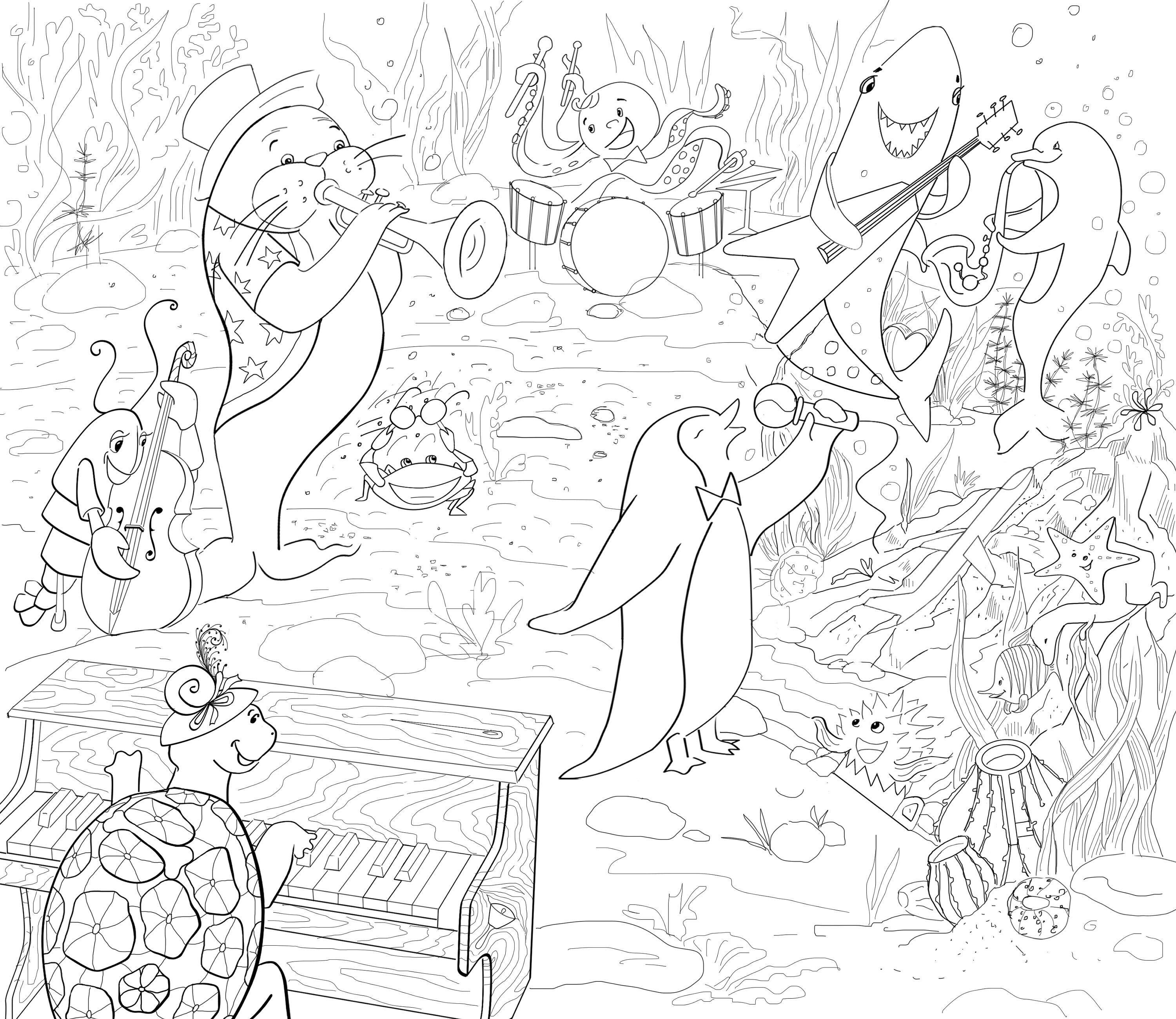 Hidden Pictures Coloring Page - Etsy Canada