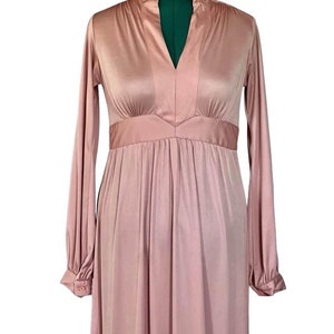 1960's-1970's Silky Hostess Maxi Dress Plus Size Vintage Baby Pink Shawn  Originals - Etsy