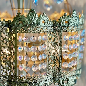 Vintage MCM Hollywood Glam Chandelier