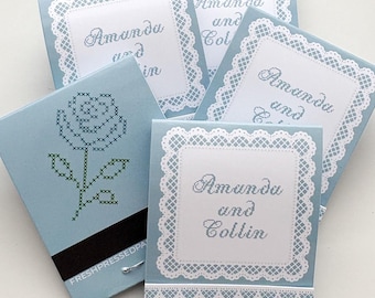 Custom Matchbooks, Wedding Favors, Printed Design, Not a Sticker, Personalized Made-to-Order Matches, The Perfect Match, Party, Shower Favor