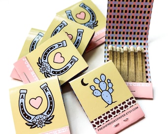 Custom Matchbooks, Wedding Favors, Printed Design, Not a Sticker, Personalized Made-to-Order Matches, The Perfect Match, Party, Shower Favor